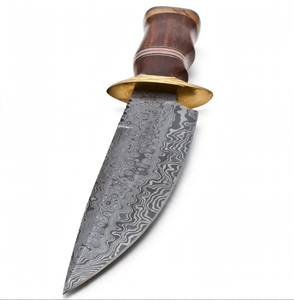 Custom Handcrafted Raindrop Damascus Steel Decorative <b>Desk</b> Craft Natural Walnut <b>Wood</b> Handle - Product Image 3