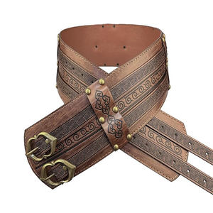 Ceinture en cuir Warrior sur mesure de haute qualité, conception professionnelle avec impression intégrale, ceinture Warrior en cuir pleine fleur - Product Image 2