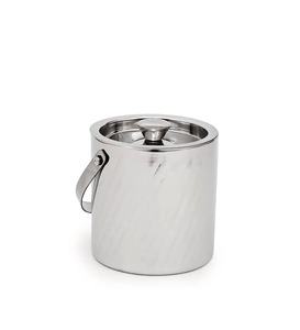 Elegante Cubitera de Acero Inoxidable Estilo Americano con Tapa y Pinzas, Enfriador de Hielo de Doble Pared para Fiestas, para Vino y Cócteles - Product Image 5
