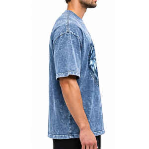 T-shirt en coton personnalisé pour homme, coupe classique, respirant, basique, pour tous les jours, fabrication OEM ODM, vente en gros, t-shirt en coton doux pour homme - Product Image 4