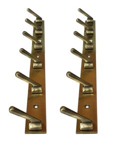 Premium 6 Pin Stainless Steel Cloth <b>Hook</b> SS202 Heavy Duty Wall Door Mount Rust Resistant <b>Towel</b> Hanger for Home - Product Image 1