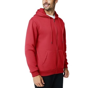 Nouveau sweat à capuche zippé élégant pour homme, 100 % coton, manches longues, col tombant, couleur unie, confortable, service OEM, Bangladesh - Product Image 3