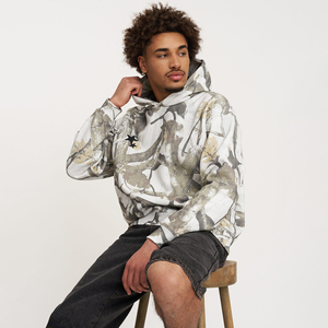 Sweat à capuche pour homme, motif camouflage arboral, logo brodé, style streetwear, très vendu, 350 GSM, coton/polyester, imprimé au dos, pull à capuche pour homme - Product Image 3
