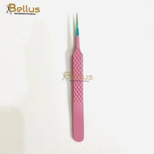 Pinzas de Extensión de Pestañas de Acero Inoxidable de Alta Calidad con Punta Recta y Lisa, Agarre Perfecto, Color Rosa, Herramienta de Belleza - Product Image 6