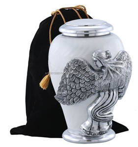 Wholesale Customized Meena Finished Aluminium Cremation Urn Adults Metal Cremation <b>Keepsake</b> for Human <b>Ashes</b> Funeral Supplies - Product Image 2