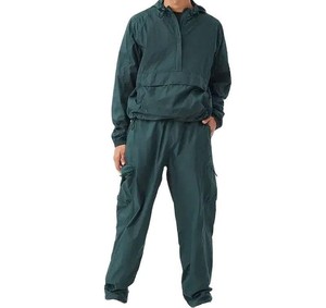 Conjunto Deportivo de Invierno para Hombre, Chaqueta Cortavientos Impermeable con Capucha y Cierre de Cremallera, Pantalones Deportivos - Product Image 2