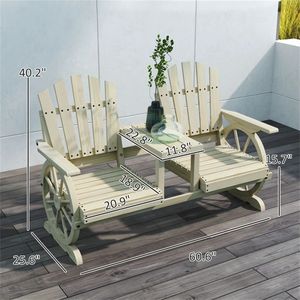 Set da Giardino Elegante con Divano Doppio e Sedia da Cortile per Intrattenimento all'Aperto - Product Image 6