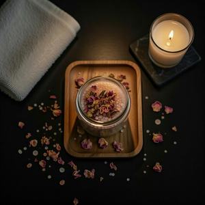 Sal de Baño Rosa del Himalaya Orgánica, Natural y Ecológica, Cristales para Terapia Mineral Revitalizante, Aceites Aromáticos Tallados para Spa y Jardín - Product Image 2