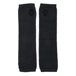 Men Black Lightweight Sweat-Wicking Knitted Arm Sleeves Anti-Uv Protection for Adults Viscose Polyester Material Seamless Design - Product Image 6