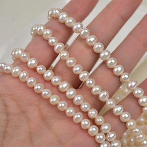 Perlas Sueltas de Agua Dulce Naturales Manta Rose de 5-6 mm para Joyería Hecha a Mano, Accesorios Semiterminados para la Creación de Collares - Product Image 1