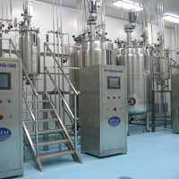 5-30000L Acier Inoxydable Double Veste Navire Microbiologie & Vaccins Équipement de Production Cuve de Fermentation Utilisation en laboratoire Pompe PLC