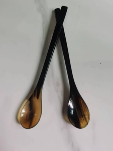 Handmade Polished Eco-Friendly Buffalo Horn Spoons Forks for Customizable Antique Traditional Horn Cutlery Sets for Home Wedding - Product Image 6