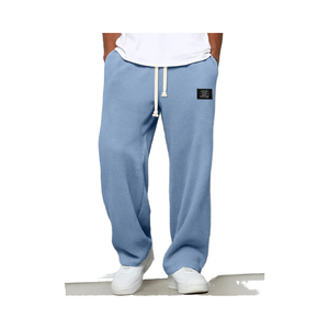 <b>Men's</b> <b>Winter</b> Sports Casual <b>Trousers</b> Trendy Brand Mid Waist Fleece Quick Dry Loose Hanging Straight Leg Wide Leg Sweatpants - Product Image 1