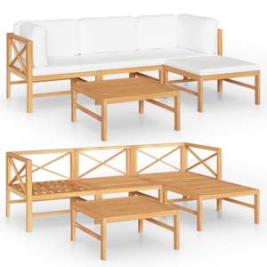 Ensemble de salon de jardin en teck massif, design grand et durable - Product Image 2