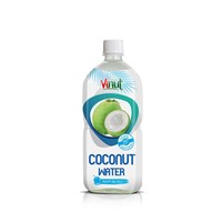 VINUT, à base de plantes, sans OGM, sans sucre ajouté, électrolytes essentiels, grossiste 100% eau de coco pure 1000ml (lot de 24)