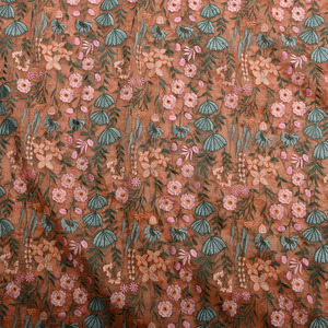 Tela de Felpa de Alta Calidad, Ecológica, Transpirable, con Bordado Malty, Elegante Jacquard Floral Estampado, Peso Medio, 100% Poliéster - Product Image 5