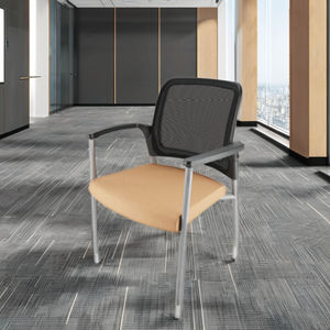 Verlassen Sie sich auf Indien Großhandel Ergonomische Massage Stapelbarer Bürostuhl Feste bequeme Schlitten basis Verbessert die Stabilität Kommerzielle Nutzung - Product Image 1