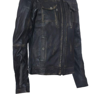 Chaquetas de Cuero para Hombre de Alta Calidad con Logotipo Personalizado, Cierre Negro, Resistentes al Viento, Manga Larga, Corte Ajustado y Prácticas para Actividades al Aire Libre - Product Image 5