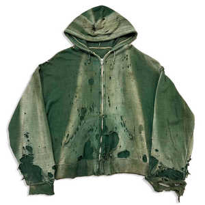 Sudadera con Capucha Estilo Urbano con Lavado Ácido, Tinte Mármol Distintivo y Puños Acanalados Cómodos para un Estilo Informal y Moderno - Product Image 4