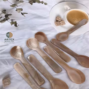 ช้อนทำมือจากเปลือกหอยมุกสีขาวธรรมชาติ เป็นมิตรกับสิ่งแวดล้อม ช้อนคาเวียร์ ARTEX QUANG PHU - Product Image 1