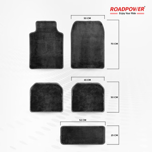 Alfombrillas Universales para Auto ROADPOWER (RP-MAT-130), Color Negro Premium, Resistentes, Impermeables y Fáciles de Limpiar - Product Image 6