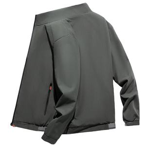 ออกแบบโลโก้ตามสั่ง OEM เสื้อแจ็คเก็ตทำงานลำลองแบบ unisex คอโอ ทรงหล่อ คอลเลคชั่นใหม่ สไตล์เบสบอล ผ้าถัก เป็นมิตรกับสิ่งแวดล้อม - Product Image 1