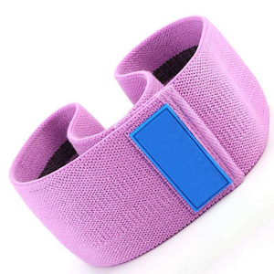 Banda de Resistencia Morada con Cierre de Velcro Azul para Ejercicios de Activación de Glúteos, Tela TC Cómoda, Apta para Todas las Edades - Product Image 1