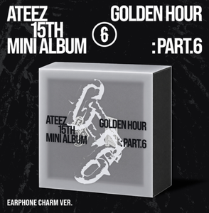 ATEEZ 15TH MINI ALBUM [GOLDEN HOUR: Part.6] (VERSIÓN CON ENCANTO DE AURICULARES) CD de Música Pop, Plástico, Papel, Idioma Coreano, Todas las Edades, Modelo KR - Product Image 1