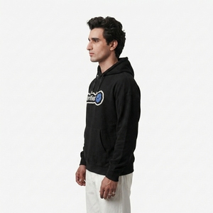 Sudadera con Capucha Negra para Hombre al por Mayor, con Logotipo Bordado Verificado en la Parte Delantera, Informal, de Algodón French Terry, Corte Regular, para Otoño - Product Image 3