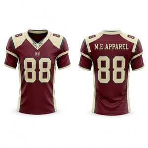 Performance Moisture Wicking <b>Silver</b> Platinum Frost Abstract Glacier Line <b>Mesh</b> American Football Jerseys - Product Image 3