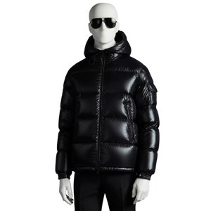 Doudoune matelassée brillante personnalisée pour homme – Manteau d'hiver imperméable et chaud avec capuche pour le streetwear et les activités de plein air - Product Image 1