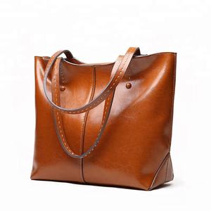 Casual Genuine Leather Tote Bag <b>Women</b> Large Capacity Shoulder Handbag Real Leather <b>Work</b> Purse Custom Logo - Product Image 6