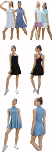 Uniforme de Tenis OEM 2026 ODM para Mujer, Ropa de Golf y Tenis, Vestido de Pickleball, Sensación Ligera y Transpirable, con Shorts Integrados y Bolsillos - Product Image 5