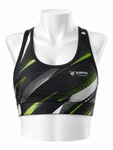 Soutien-gorge de sport écologique pour femme, sur mesure, service OEM, respirant, dernier design, tissu doux de haute qualité, compression - Product Image 1