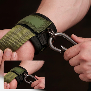 Sangles de levage en gel de silicone premium pour CrossFit et gym, avec logo personnalisé, sangles de poignet et de levage avec anneaux en D pour haltérophilie - Product Image 4