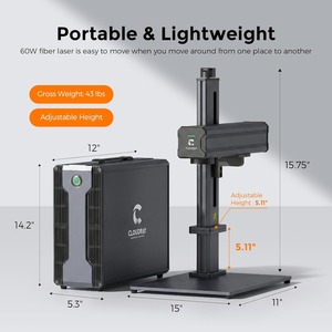 Grabador Láser de Fibra MOPA de 60W, Marcado a Color, Grabado en Metal con 2 Lentes F-Theta, 110x110mm, Máquina de Grabado Láser - Product Image 5