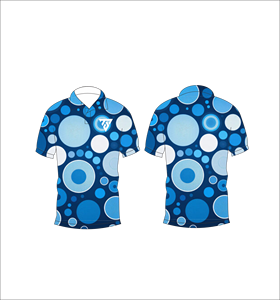 เสื้อโปโลผู้ชายสีน้ำเงินกรมท่าลายจุดแขนสั้นลำลองแห้งเร็วปกพับลงสวมใส่ในฤดูร้อน - Product Image 6