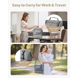 Borsa Portatile per Accessori Tiralatte con Pacchetto Ghiaccio, Compatibile con S1/S2 per Allattamento e Conservazione del Latte - Product Image 6
