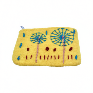 Pochette en feutre jaune pour femme - Product Image 2