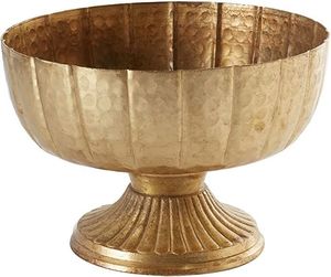 Handmade Aluminum Serving Bowl For Unique <b>Table</b> Decor Showcasing Craftsmanship And Timeless Metallic Elegance - Product Image 2