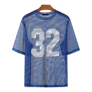 Camiseta de Verano para Hombre, 100% Algodón Jersey, Corte Cuadrado, Manga Corta, Estilo Urbano, Transpirable, Cuello Deportivo, para Gimnasio y Entrenamiento - Product Image 4