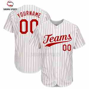 Uniformes Deportivos Personalizados Unisex Transpirables, Camisetas de Béisbol y Sóftbol Cortas con Estampado, Técnica de Sublimación, Uniformes de Equipo 100% Poliéster - Product Image 4