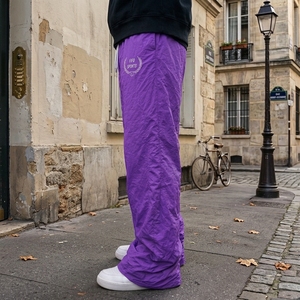 Pantalon baggy en nylon, coupe décontractée confortable, bas de tenue athlétique avec tissu en nylon respirant et pratique pour le quotidien - Product Image 5
