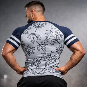 Offre Spéciale : Ensemble Rashguard MMA Personnalisé Imprimé Demi-Body, T-shirt de Compression et Short de Combat pour Entraînement de Grappling sans Gi - Product Image 2