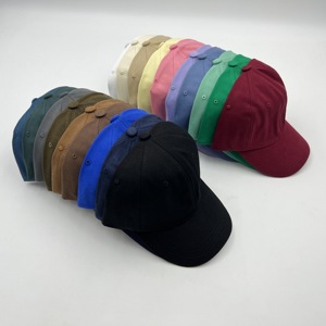 Gorra de Béisbol Personalizada al por Mayor con Logotipo, 6 Paneles, para Hombre, sin Estructura, 100% Algodón, Lisa - Product Image 1