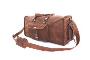 Nuevo bolso de viaje informal para hombre de cuero genuino, impermeable, en oferta en línea a bajo precio. - Product Image 5