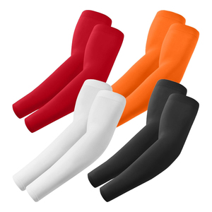 Mangas Protectoras de Poliéster de Color Sólido 2026, Protección Solar UPF50+ de Longitud Completa para Hombre, Rojo, Naranja, Blanco, Negro - Product Image 1