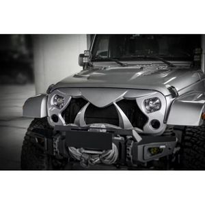 Copertura Griglia Frontale Opaca Stile Warcraft Ispirata agli Orchi per Jeep Wrangler JK/JKU 2007-2018, Copertura Tonneau Griglia Corazzata per Rubicon - Product Image 6