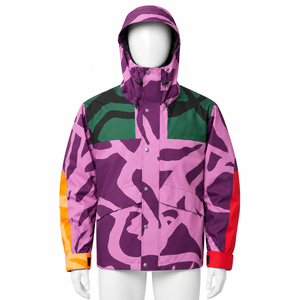 Unisex Waterproof Snowboarding <b>Jacket</b> Winter Windproof Skiing Coat Thermal Mountain Hooded Outerwear Patterned Breathable <b>Ski</b> - Product Image 1