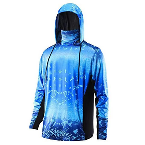 Customizable Plus Size Long Sleeve Fishing Jersey Hoodie Latest Design Tournament Sublimation Transfer Print Front Polyester - Product Image 1